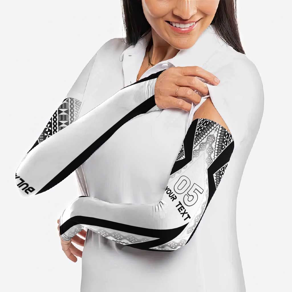 Custom Bula Fiji Football Arm Sleeves Go Champions - Polynesian Pride