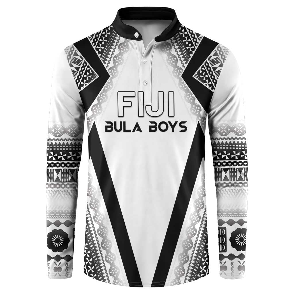 Custom Bula Fiji Football Button Sweatshirt Go Champions - Polynesian Pride