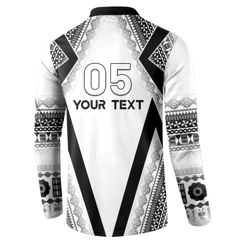 Custom Bula Fiji Football Button Sweatshirt Go Champions - Polynesian Pride