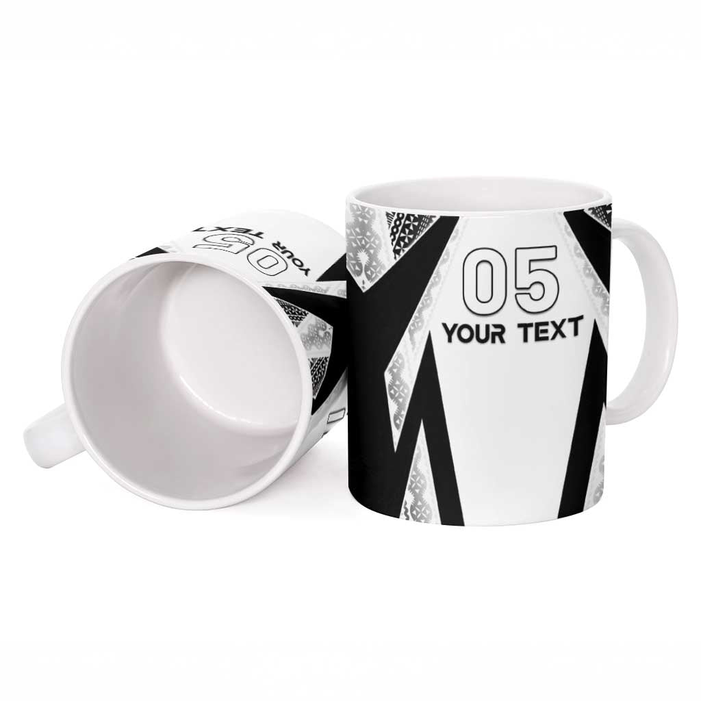 Custom Bula Fiji Football Ceramic Mug Go Champions - Polynesian Pride