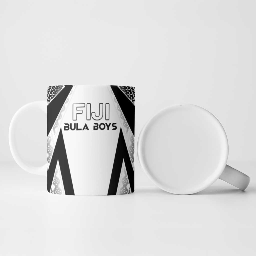 Custom Bula Fiji Football Ceramic Mug Go Champions - Polynesian Pride