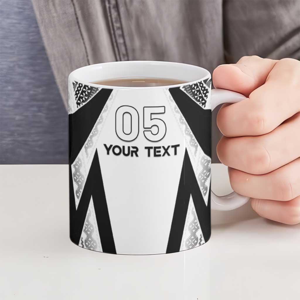 Custom Bula Fiji Football Ceramic Mug Go Champions - Polynesian Pride