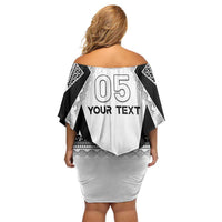 Custom Bula Fiji Football Family Matching Off Shoulder Short Dress and Hawaiian Shirt Go Champions - Polynesian Pride