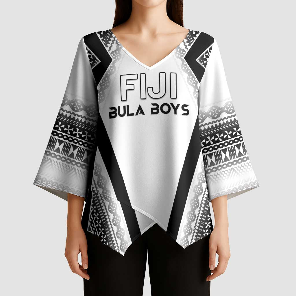 Custom Bula Fiji Football Kimono Sleeve Blouse Go Champions - Polynesian Pride
