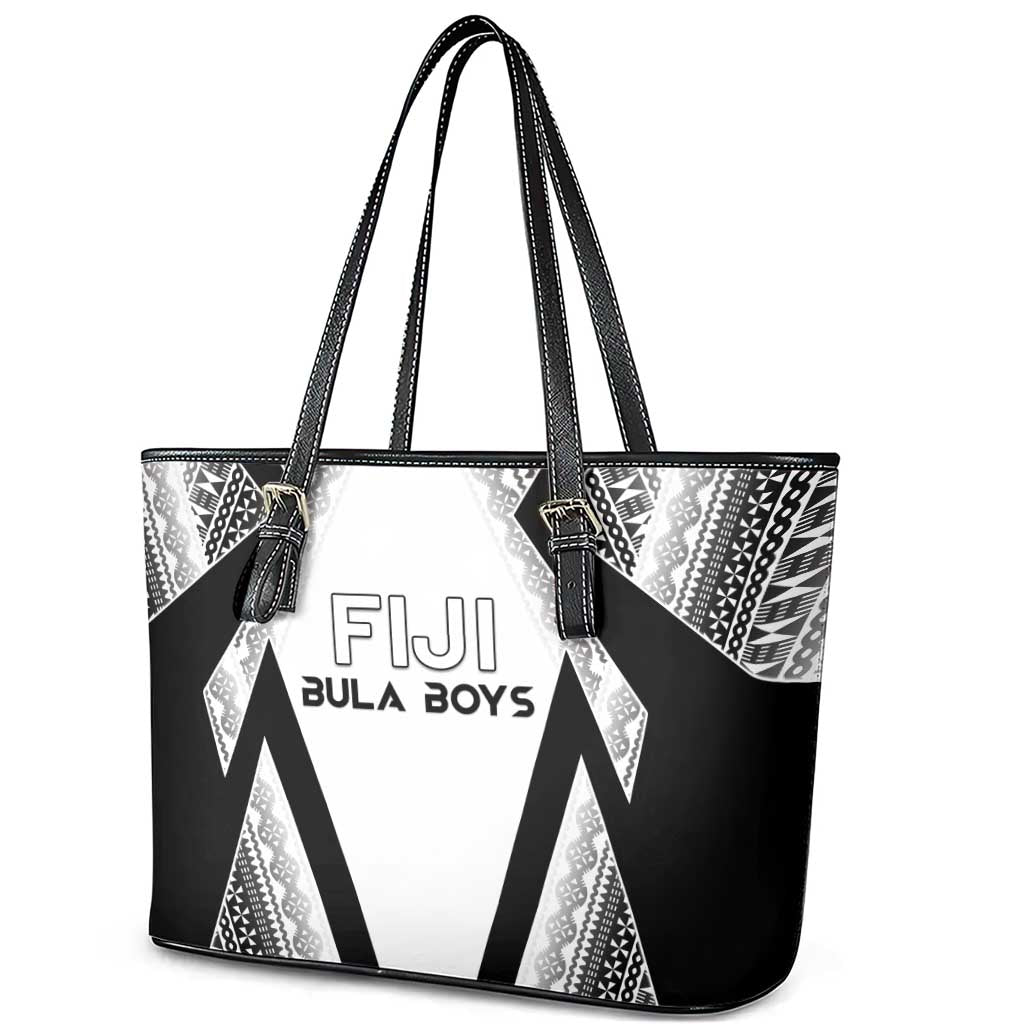 Bula Fiji Football Leather Tote Bag Go Champions - Polynesian Pride