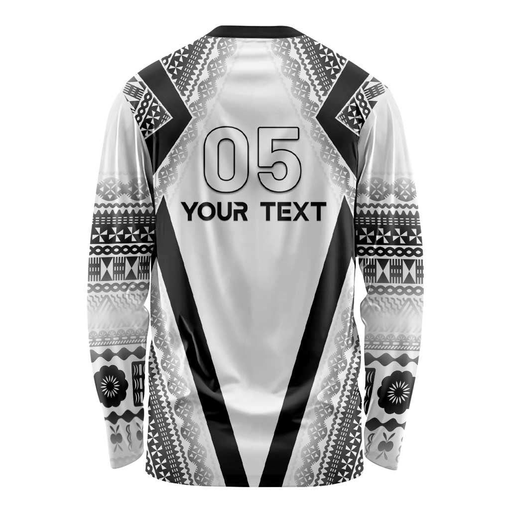 Custom Bula Fiji Football Long Sleeve Shirt Go Champions - Polynesian Pride