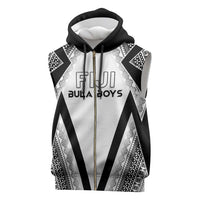 Custom Bula Fiji Football Sleeveless Zip Hoodie Go Champions - Polynesian Pride