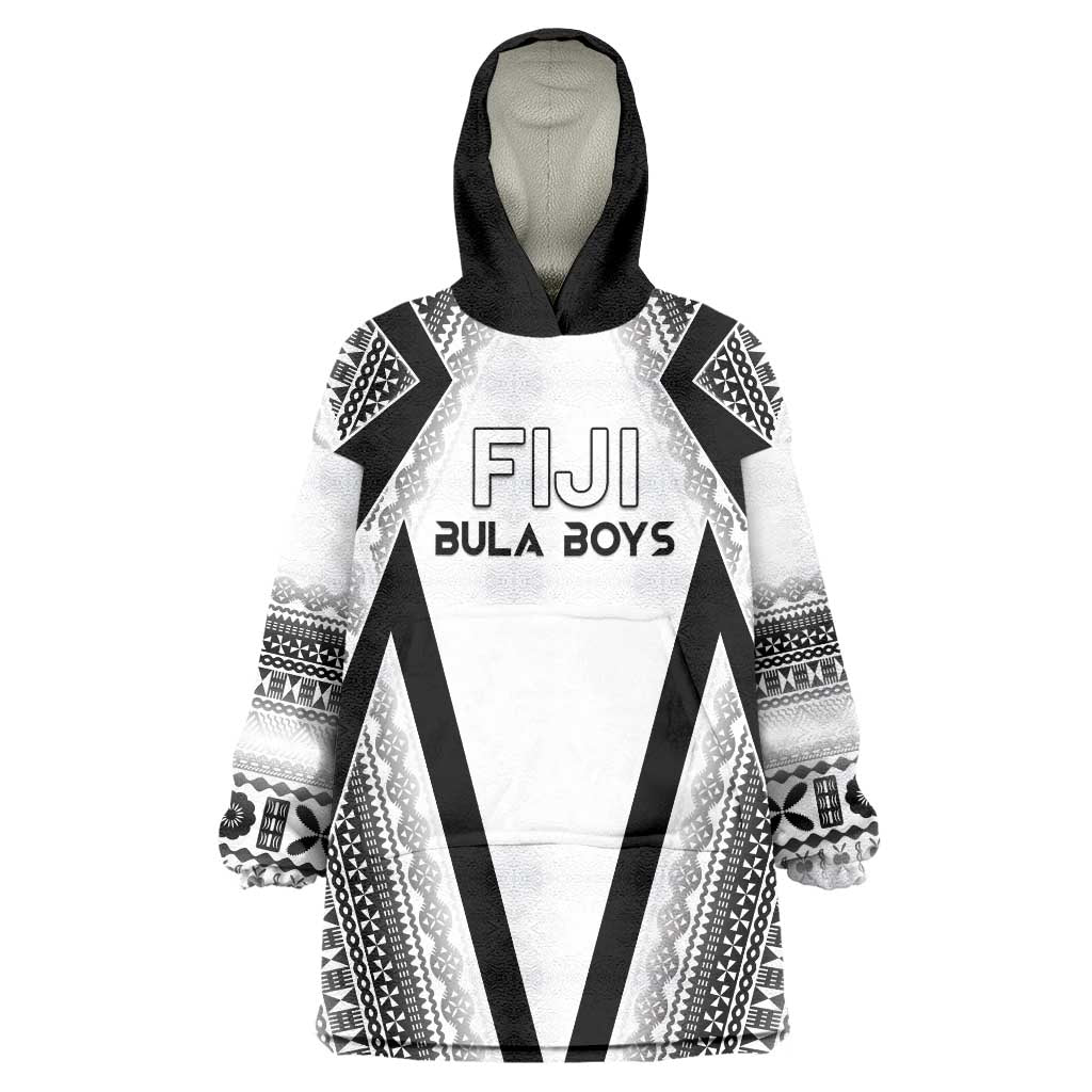 Custom Bula Fiji Football Wearable Blanket Hoodie Go Champions - Polynesian Pride