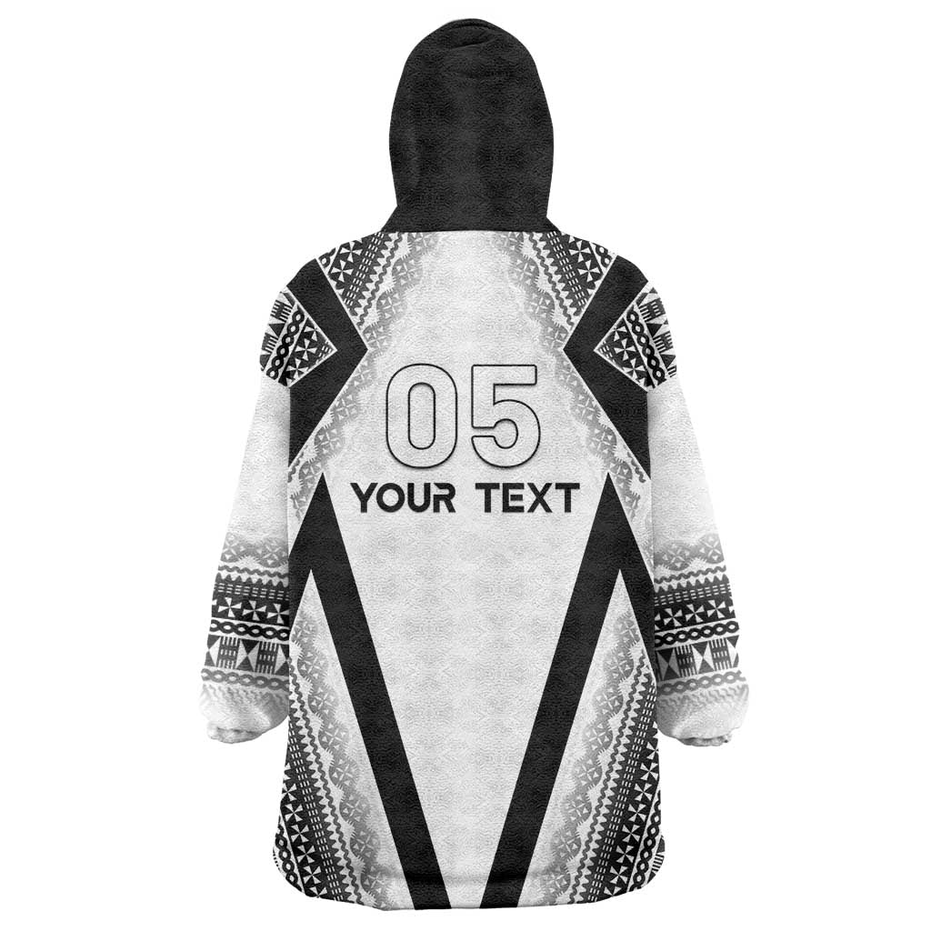 Custom Bula Fiji Football Wearable Blanket Hoodie Go Champions - Polynesian Pride