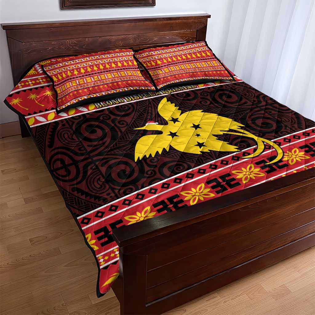 Papua New Guinea Christmas Quilt Bed Set Santa Raggiana