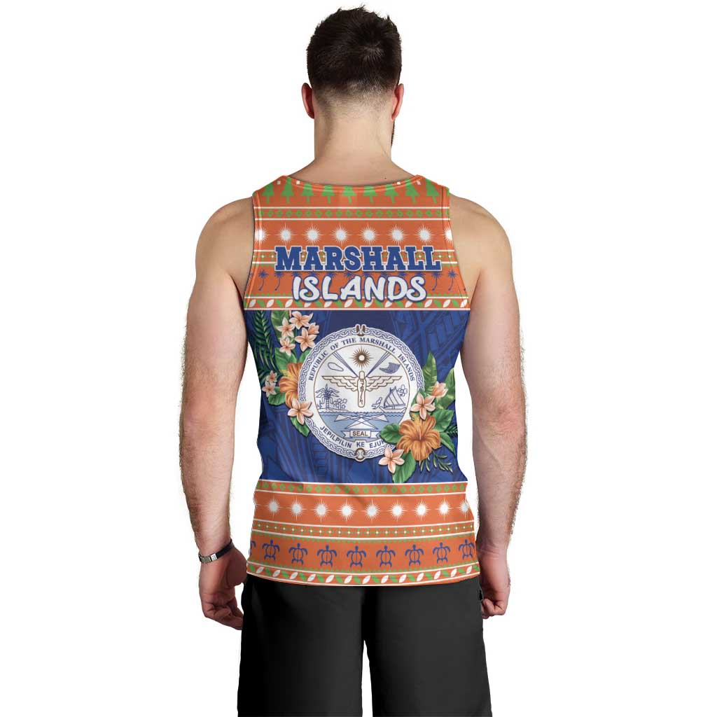 Marshall Islands Christmas Men Tank Top Marshallese Seal Meddi Kirijmoj