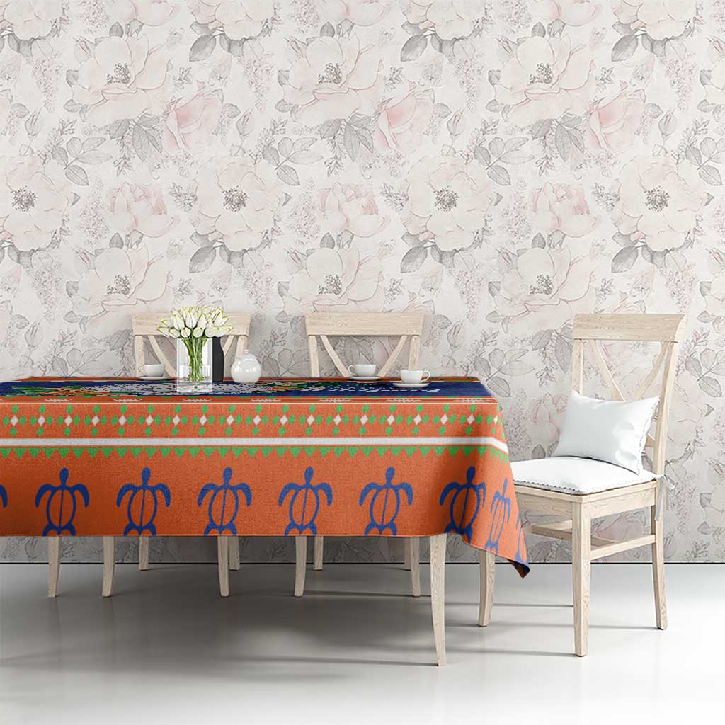 Marshall Islands Christmas Tablecloth Marshallese Seal Meddi Kirijmoj