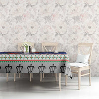 Northern Mariana Islands Christmas Tablecloth Poinsettia Filis Pasgua