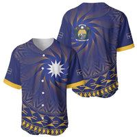 Nauru Angam Day Baseball Jersey Polynesian Tribal Pattern Unique Style - Polynesian Pride