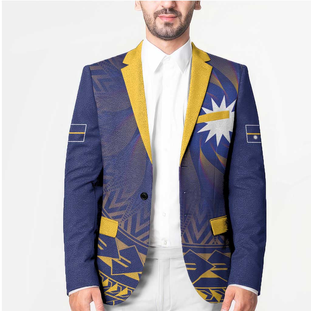 Nauru Angam Day Blazer Polynesian Tribal Pattern Unique Style - Polynesian Pride