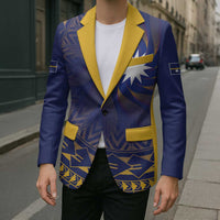 Nauru Angam Day Blazer Polynesian Tribal Pattern Unique Style - Polynesian Pride