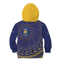 Nauru Angam Day Kid Hoodie Polynesian Tribal Pattern Unique Style - Polynesian Pride