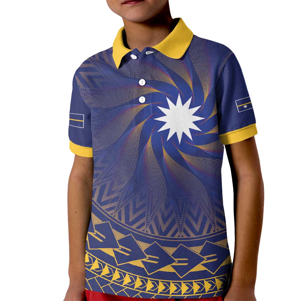 Nauru Angam Day Kid Polo Shirt Polynesian Tribal Pattern Unique Style - Polynesian Pride