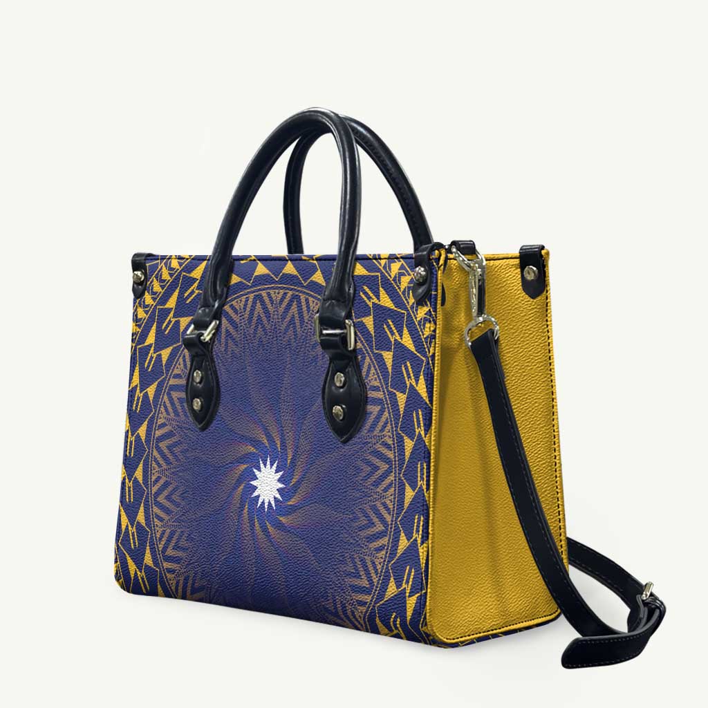Nauru Angam Day Leather Bag Polynesian Tribal Pattern Unique Style - Polynesian Pride