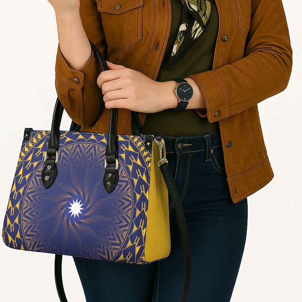 Nauru Angam Day Leather Bag Polynesian Tribal Pattern Unique Style - Polynesian Pride