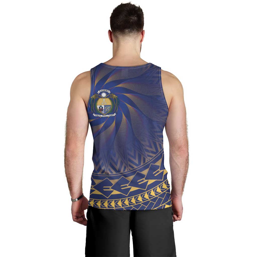 Nauru Angam Day Men Tank Top Polynesian Tribal Pattern Unique Style - Polynesian Pride