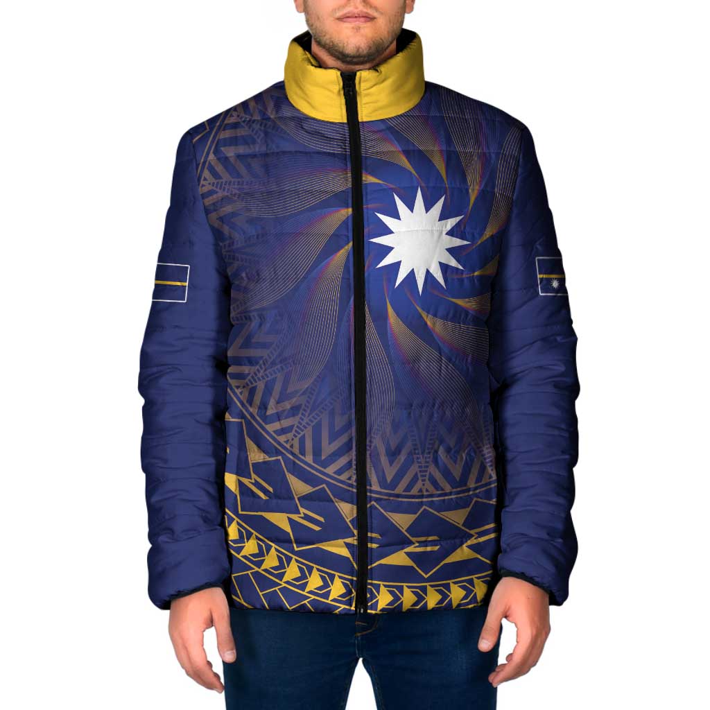 Nauru Angam Day Padded Jacket Polynesian Tribal Pattern Unique Style - Polynesian Pride