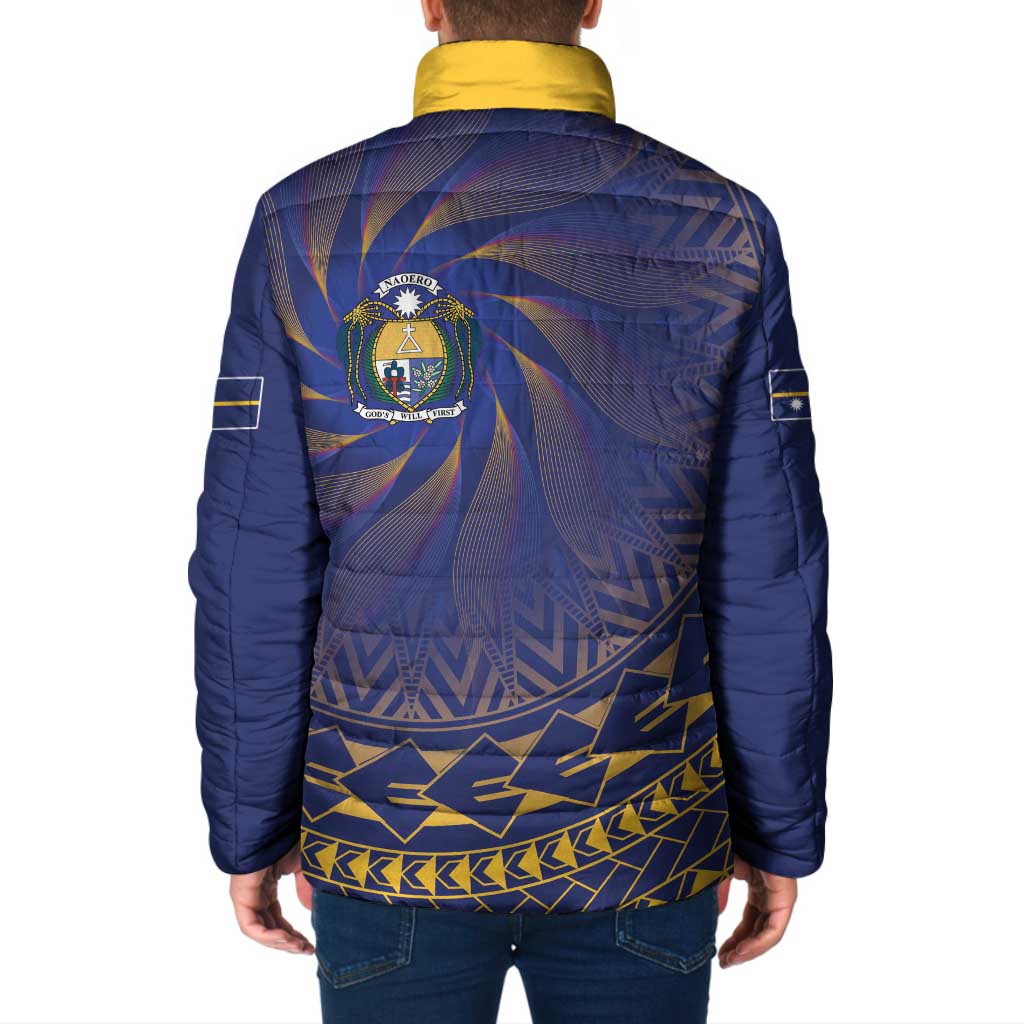 Nauru Angam Day Padded Jacket Polynesian Tribal Pattern Unique Style - Polynesian Pride