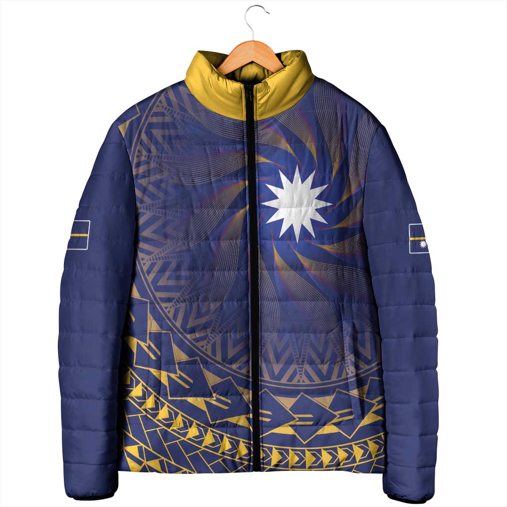 Nauru Angam Day Padded Jacket Polynesian Tribal Pattern Unique Style - Polynesian Pride