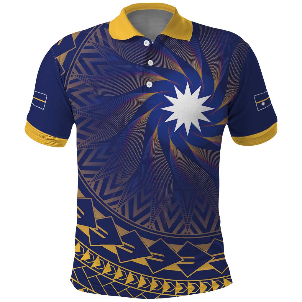 Nauru Angam Day Polo Shirt Polynesian Tribal Pattern Unique Style - Polynesian Pride