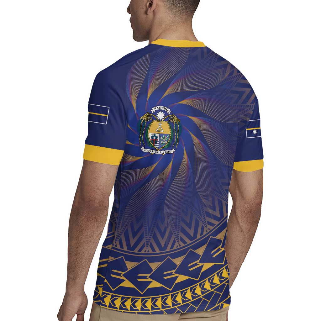 Nauru Angam Day Rugby Jersey Polynesian Tribal Pattern Unique Style - Polynesian Pride