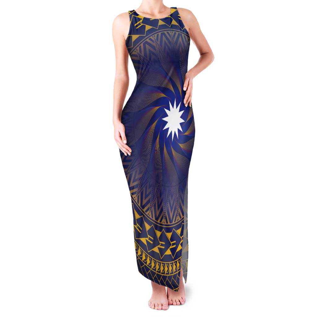 Nauru Angam Day Tank Maxi Dress Polynesian Tribal Pattern Unique Style - Polynesian Pride