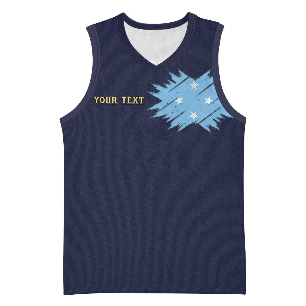 Personalised Federated States Of Micronesia Basketball Jersey FSM Passport - Polynesian Pride