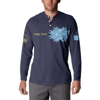 Personalised Federated States Of Micronesia Button Sweatshirt FSM Passport - Polynesian Pride