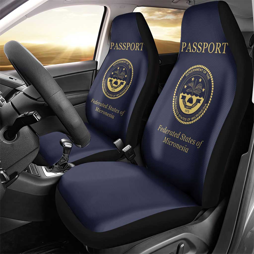 Federated States Of Micronesia Car Seat Cover FSM Passport - Polynesian Pride