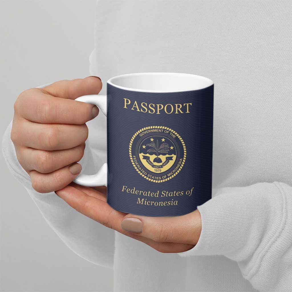 Personalised Federated States Of Micronesia Ceramic Mug FSM Passport - Polynesian Pride