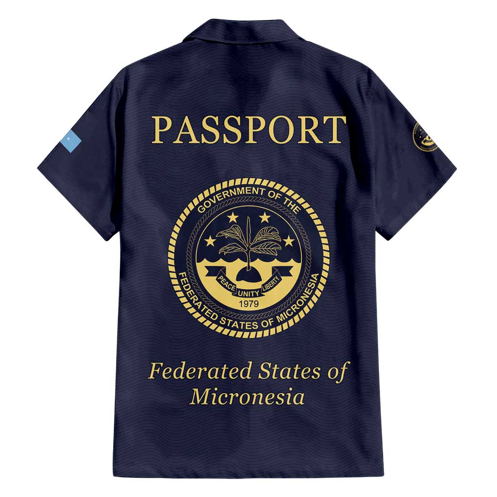 Personalised Federated States Of Micronesia Family Matching Long Sleeve Bodycon Dress and Hawaiian Shirt FSM Passport - Polynesian Pride