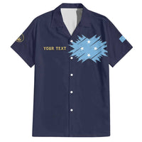 Personalised Federated States Of Micronesia Family Matching Short Sleeve Bodycon Dress and Hawaiian Shirt FSM Passport - Polynesian Pride