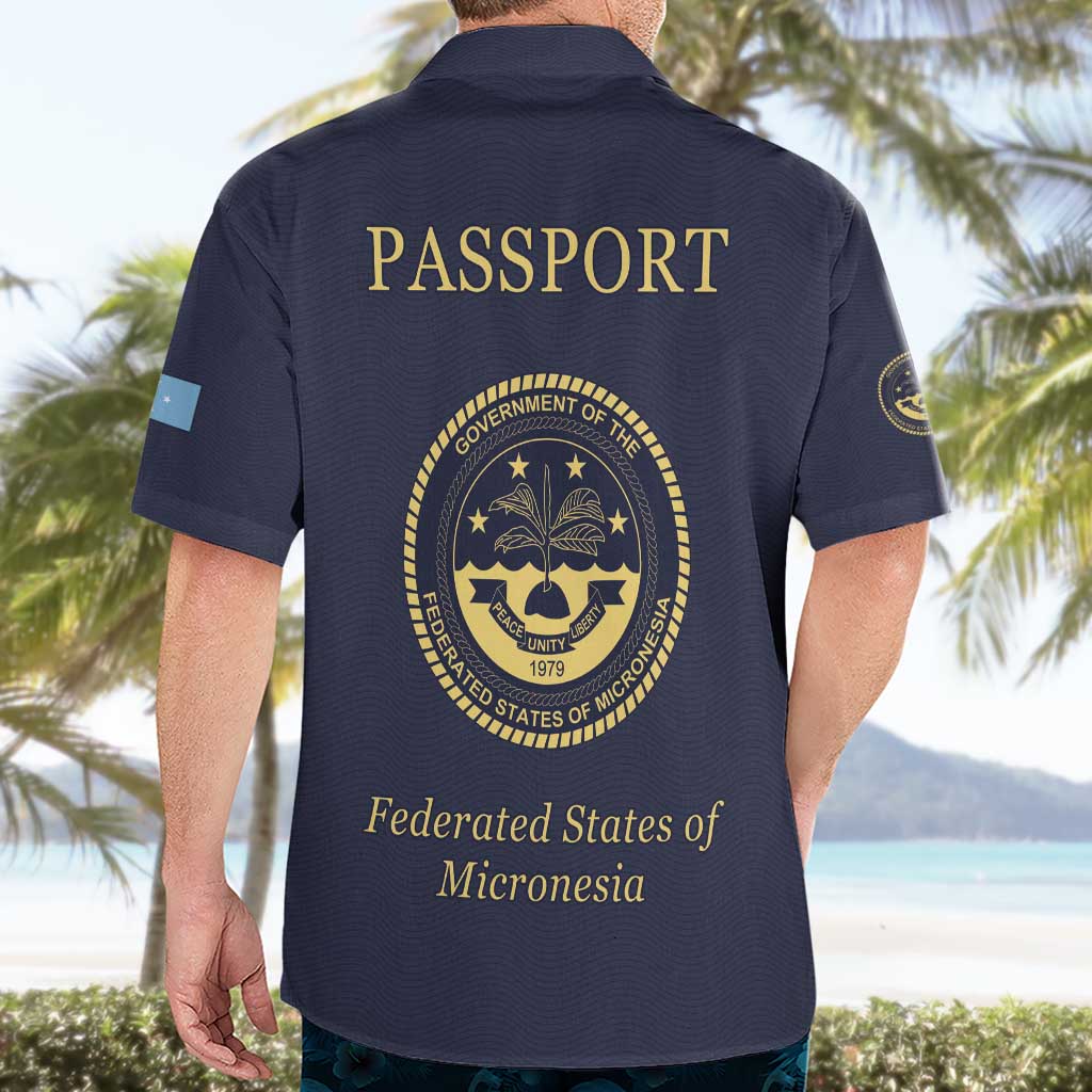 Personalised Federated States Of Micronesia Hawaiian Shirt FSM Passport - Polynesian Pride