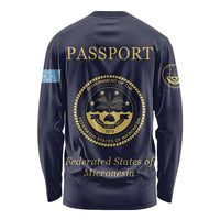 Personalised Federated States Of Micronesia Long Sleeve Shirt FSM Passport - Polynesian Pride