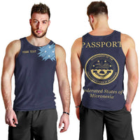Personalised Federated States Of Micronesia Men Tank Top FSM Passport - Polynesian Pride
