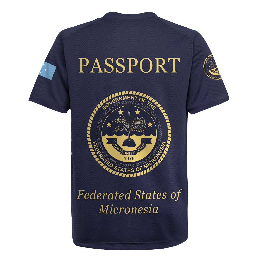 Personalised Federated States Of Micronesia Rugby Jersey FSM Passport - Polynesian Pride