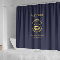 Federated States Of Micronesia Shower Curtain FSM Passport LT05 - Polynesian Pride