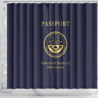 Federated States Of Micronesia Shower Curtain FSM Passport LT05 - Polynesian Pride