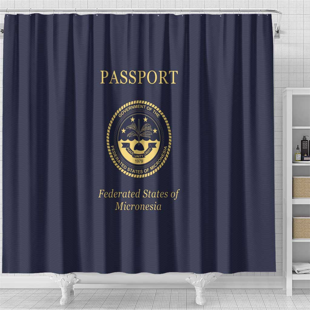 Federated States Of Micronesia Shower Curtain FSM Passport LT05 - Polynesian Pride