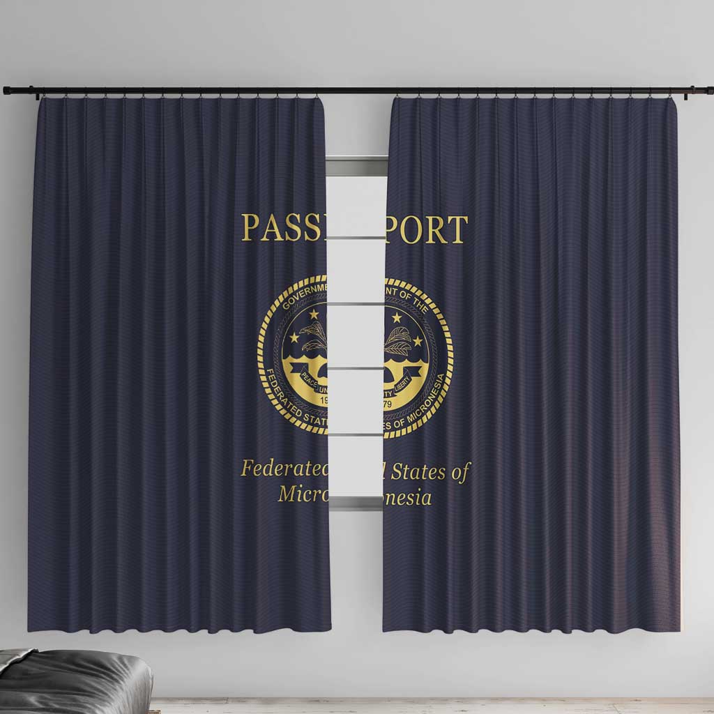 Federated States Of Micronesia Window Curtain FSM Passport - Polynesian Pride