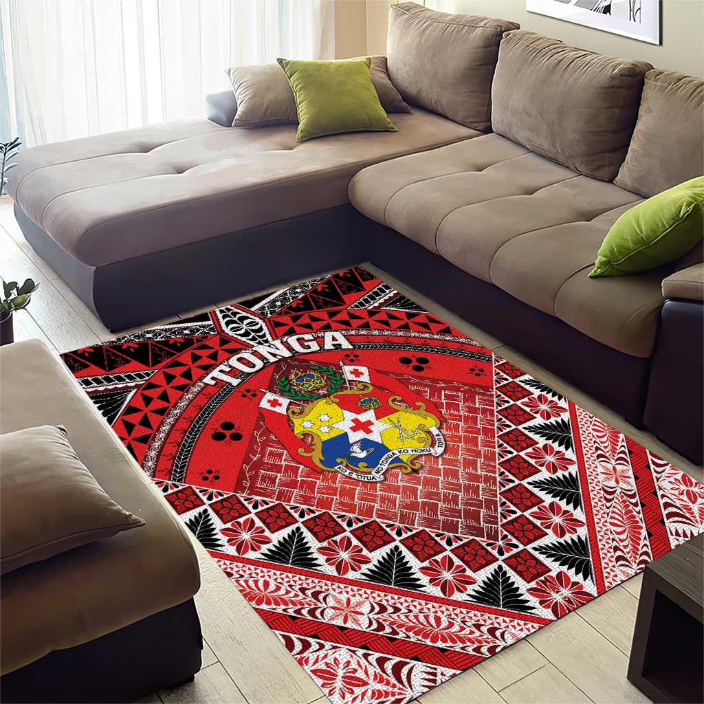 Tonga Constitution Day Area Rug 150 Years Jubilee - Polynesian Pride