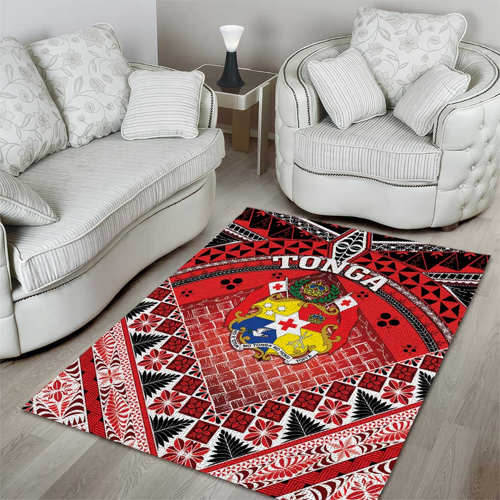 Tonga Constitution Day Area Rug 150 Years Jubilee - Polynesian Pride