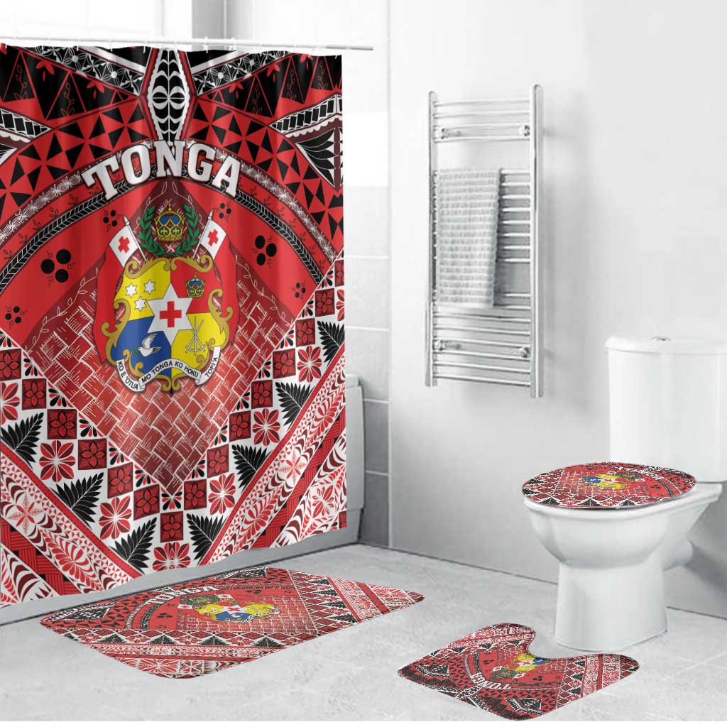 Tonga Constitution Day Bathroom Set 150 Years Jubilee - Polynesian Pride
