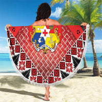 Tonga Constitution Day Beach Blanket 150 Years Jubilee - Polynesian Pride