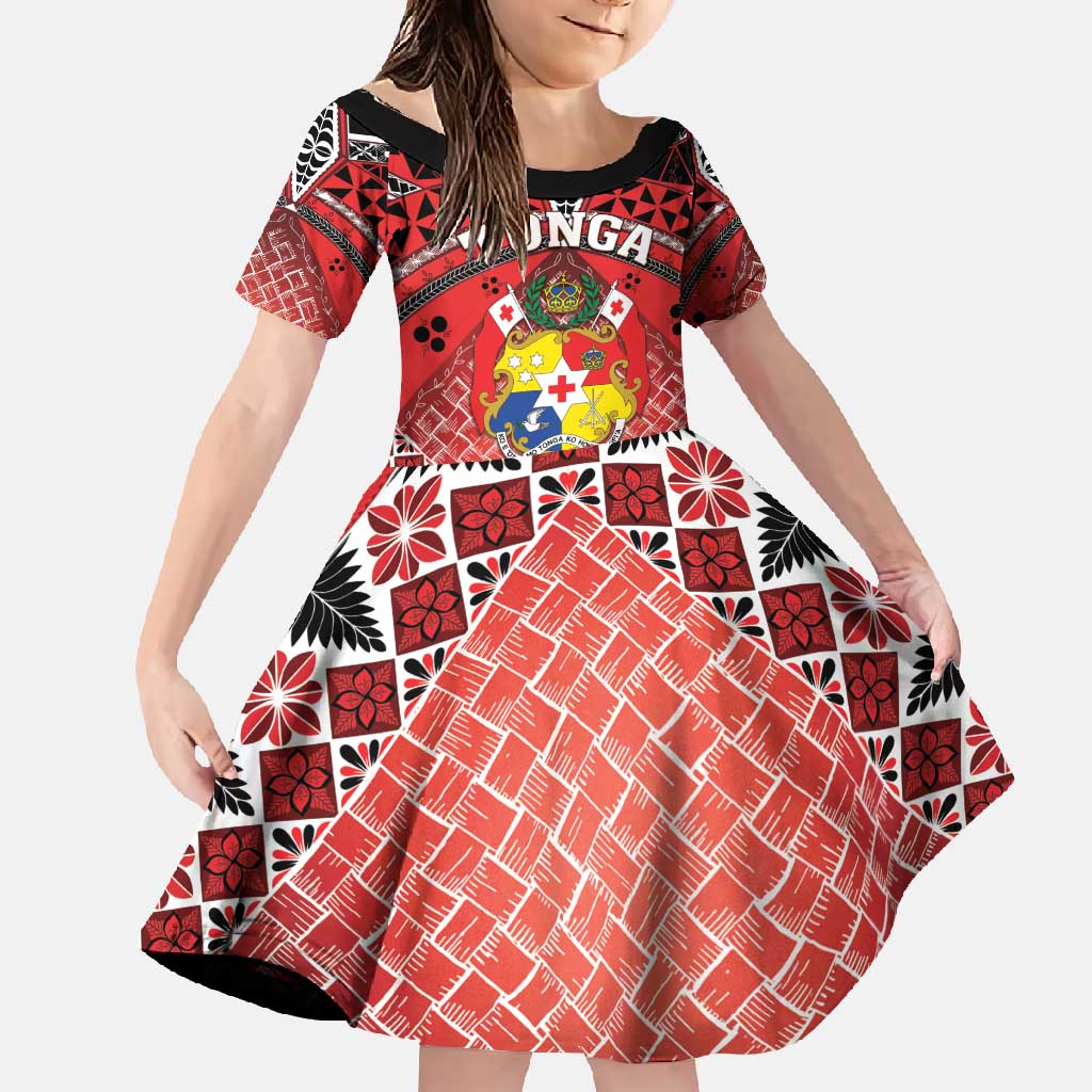 Personalised Tonga Constitution Day Family Matching Off Shoulder Maxi Dress and Hawaiian Shirt 150 Years Jubilee - Polynesian Pride